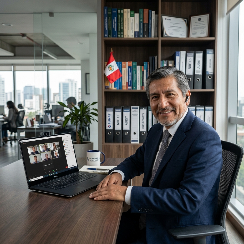 Asesor sénior de Grupo Letona realizando una sesión de consultoría virtual