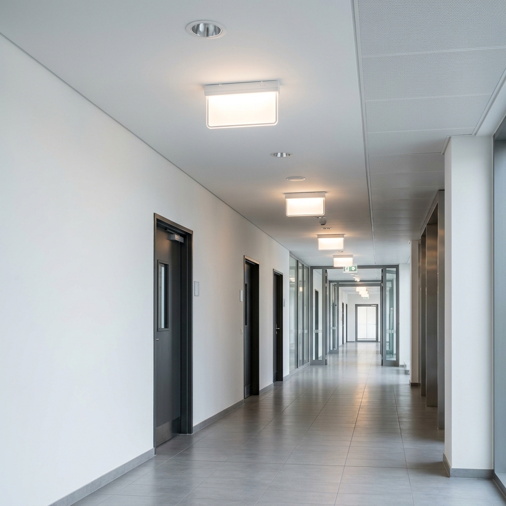 Luces de emergencia LED instaladas